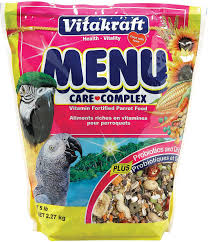 Menu Parrot Food