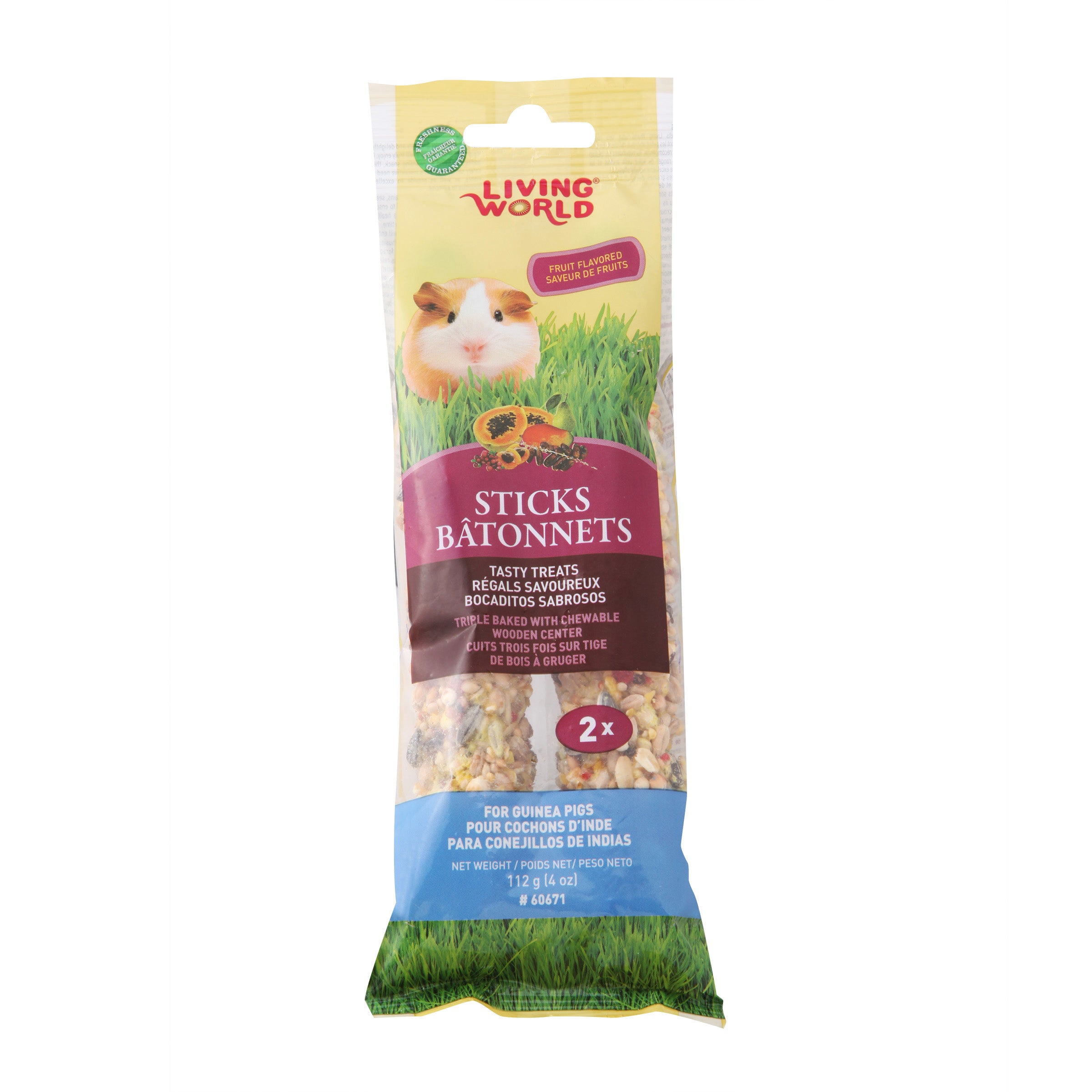 LW Fruit Treat Stick For Guinea Pig 2 Pack