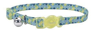 Safe Cat Lime Scales Breakaway Collar