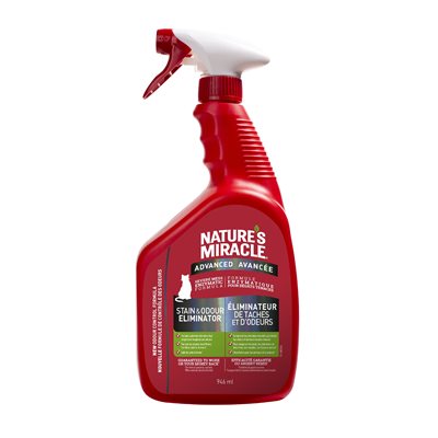 Nature's Miracle Just for Cats Stain & Odor Remover Advanced Spray 32oz