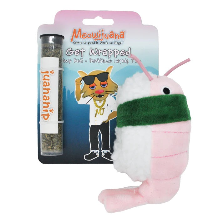 Meowijuana Get Wrapped Refillable Shrimp Sushi Roll