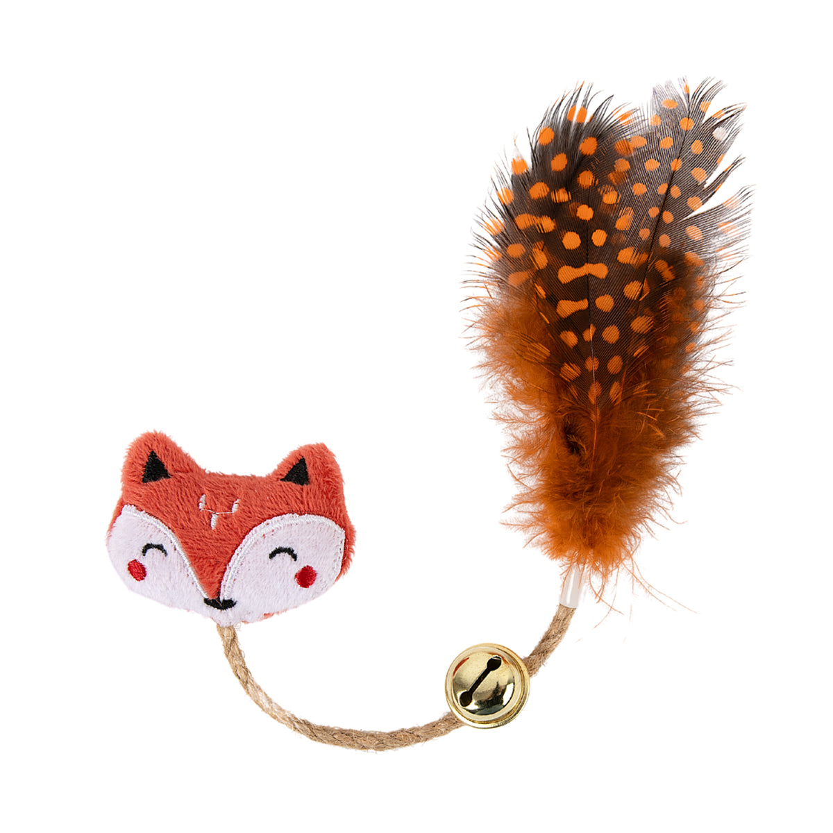 Cat Rope Fox Toy With Bell