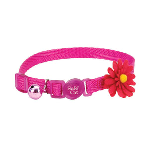 Safe Cat Pink Collar With Flower