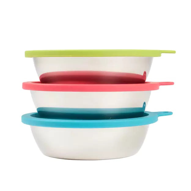 Messy Mutts 6 Piece Bowls & Lids XLarge