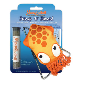 Meowijuana Jump N' Jab Refillable Squid Swinging Toy