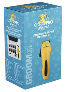 Conair Cordless 15 Piece Pet Clipper Kit