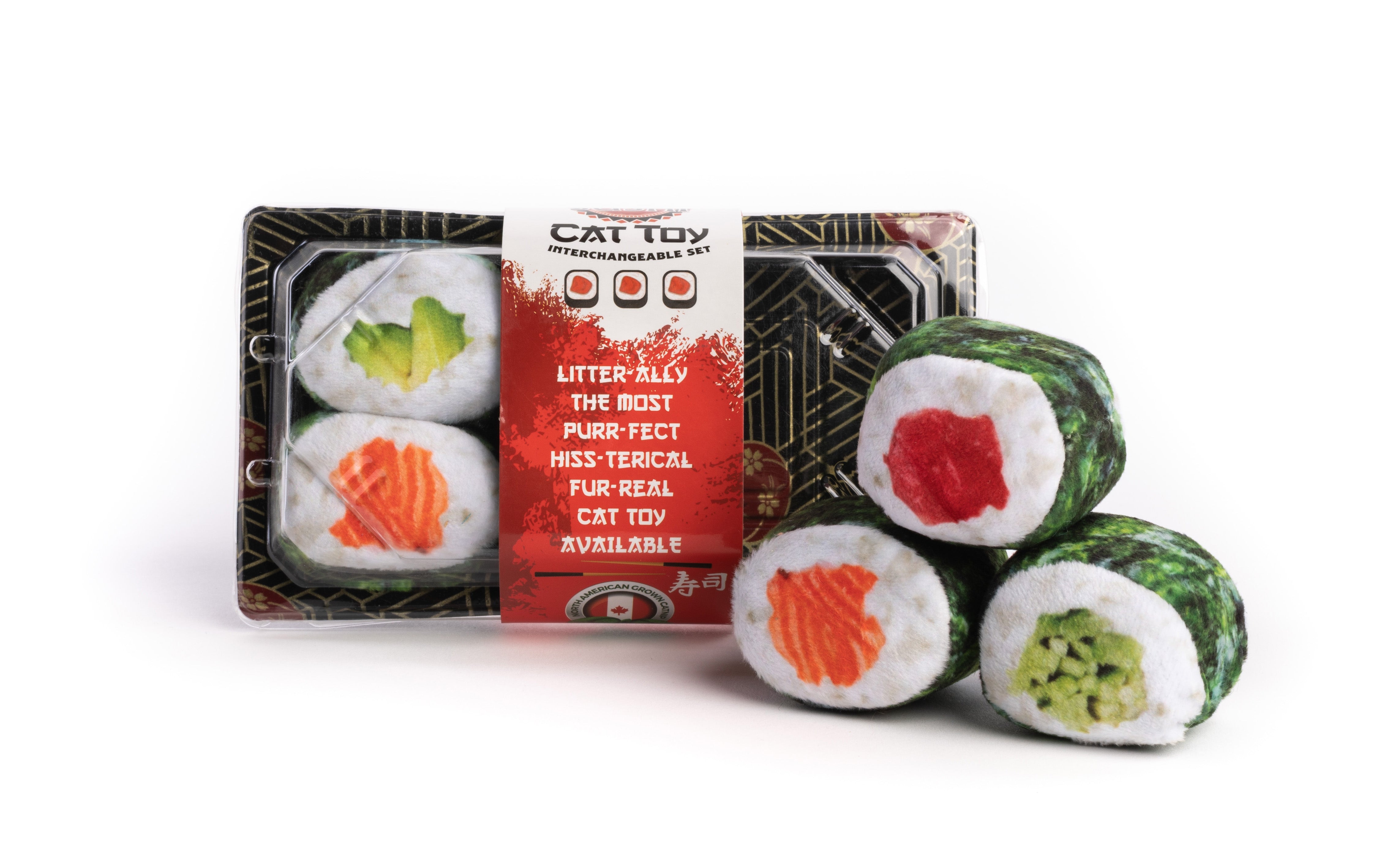 FabCat Sushi Tray 6 Pack